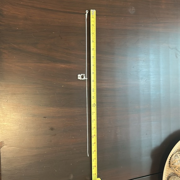 Hello Kitty Silver Plated Crystal Pendant Necklace 18" Chain Light Purple Bow - Picture 11 of 12